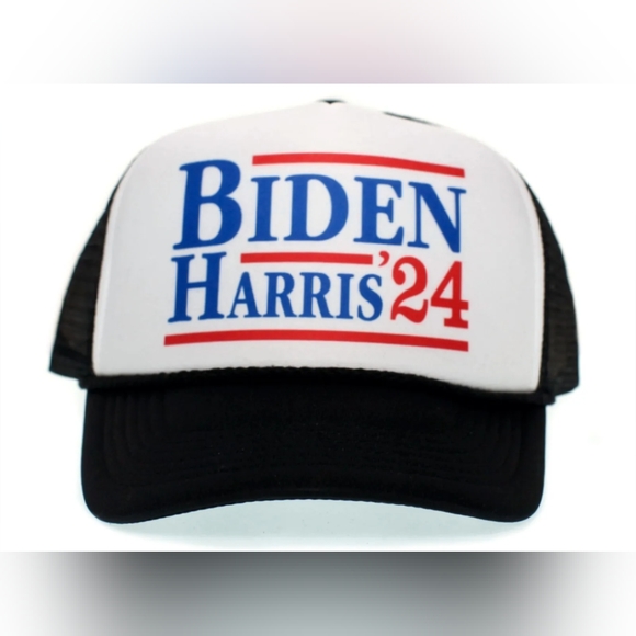 Joe Biden Kamala Harris 2024 Democratic Party Truckers Hat Printed Presidential - Picture 2 of 6